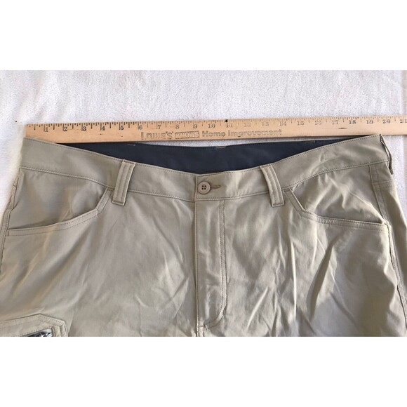 Eddie Bauer Men's Tech Pant 40 X 30 Nylon And Spandex Pockets Khaki EUC - Picture 5 of 6